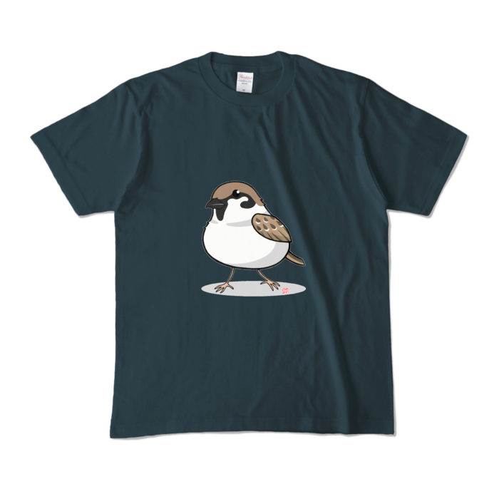 カラーTシャツ文字なし - M - デニム (濃色)