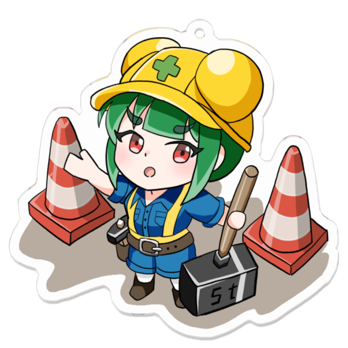 アクリルキーホルダー - 70 x 70 (mm)