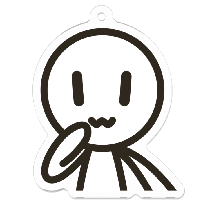 棒人間ドヤ顔Ver.アクキー - 50 x 50 (mm)