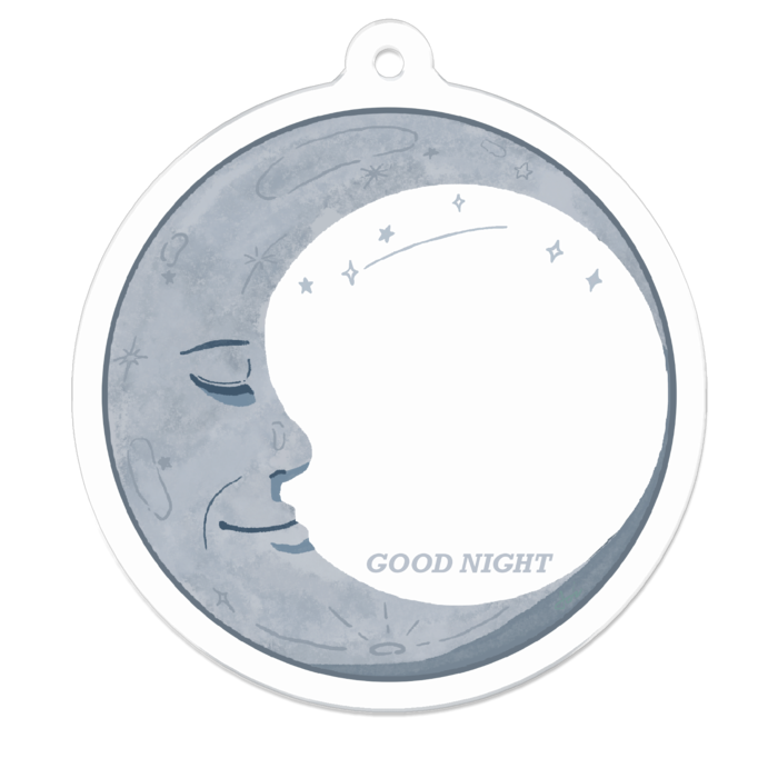 月の横顔キーホルダー 宵の団地 Booth