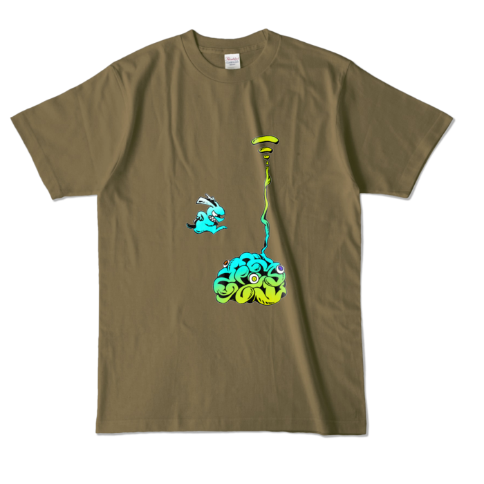 カラーTシャツ - L - オリーブ (濃色)(3)