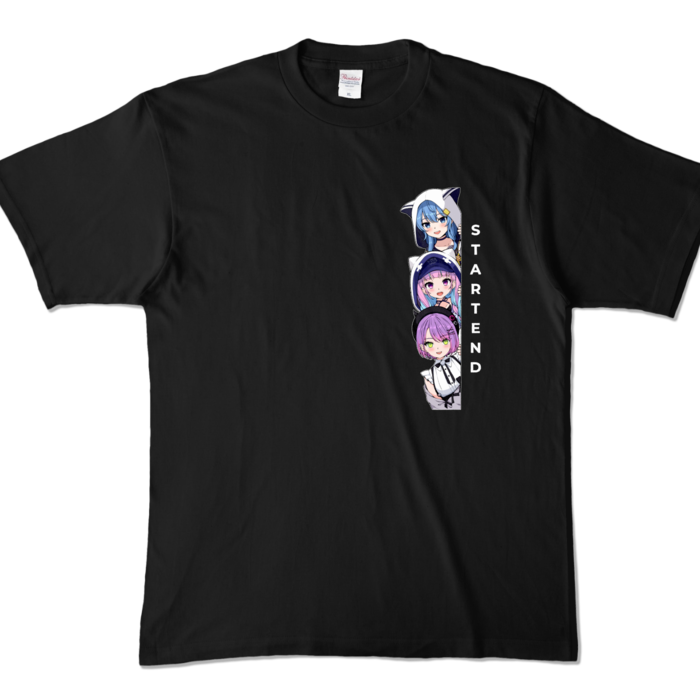 カラーTシャツ - XL - ブラック (濃色)