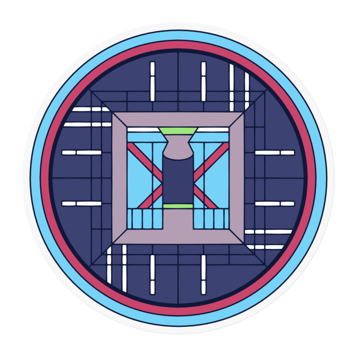 ステッカー - 100 x 100 (mm)