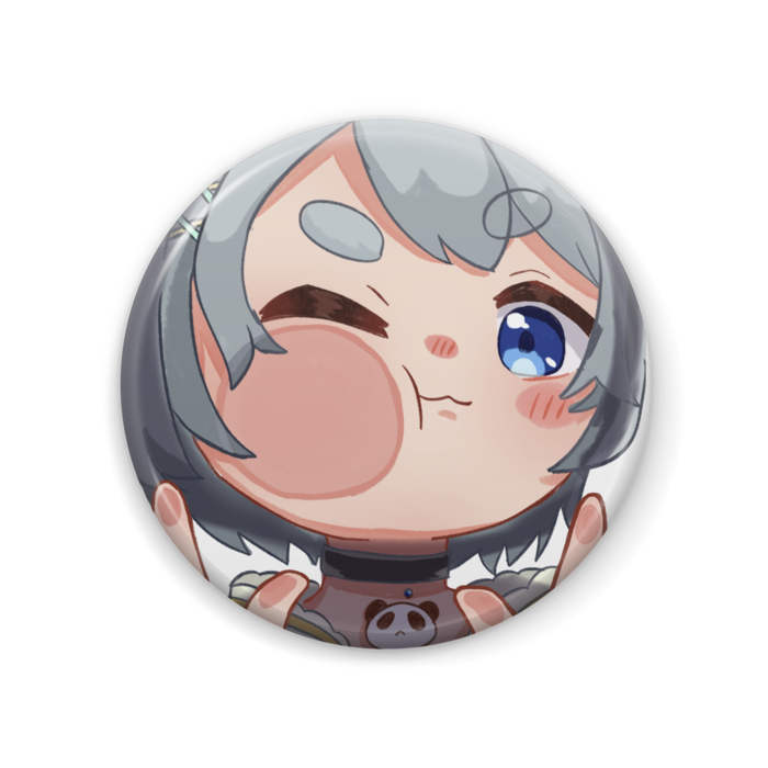 缶バッジ - 57mm　缶バッジ　-つぶれたブルーイ-