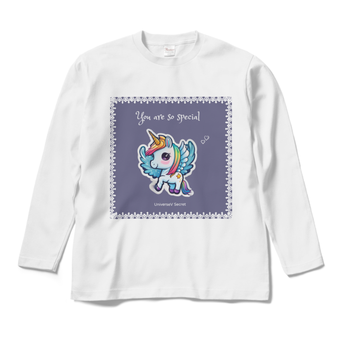 ユニコーンロングスリーブTシャツ - M - ホワイト