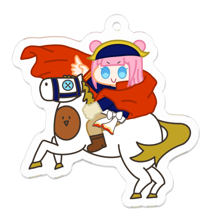 アクリルキーホルダー（コーティング） - 50 x 50 (mm)