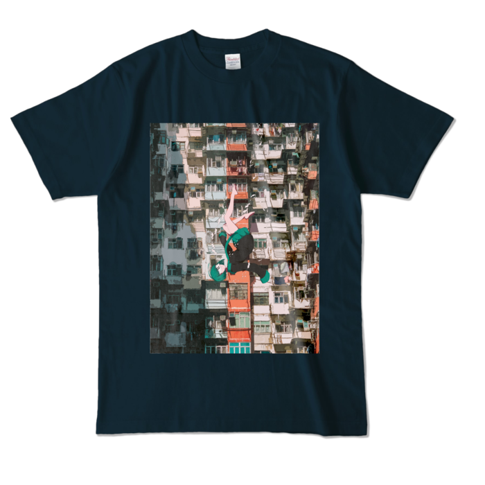 カラーTシャツ - L - ネイビー (濃色)