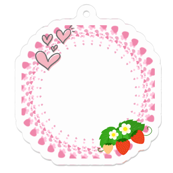 アクリルキーホルダー - 50 x 50 (mm)