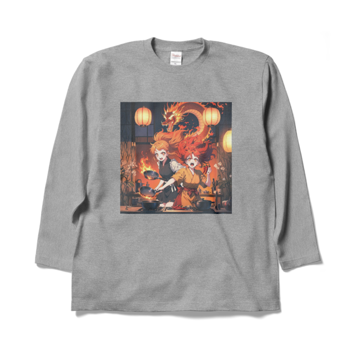 ロングスリーブTシャツ - XL - 杢グレー