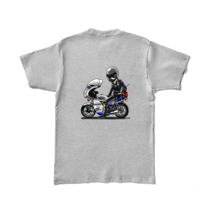 カラーTシャツ - L - 杢グレー (濃色)