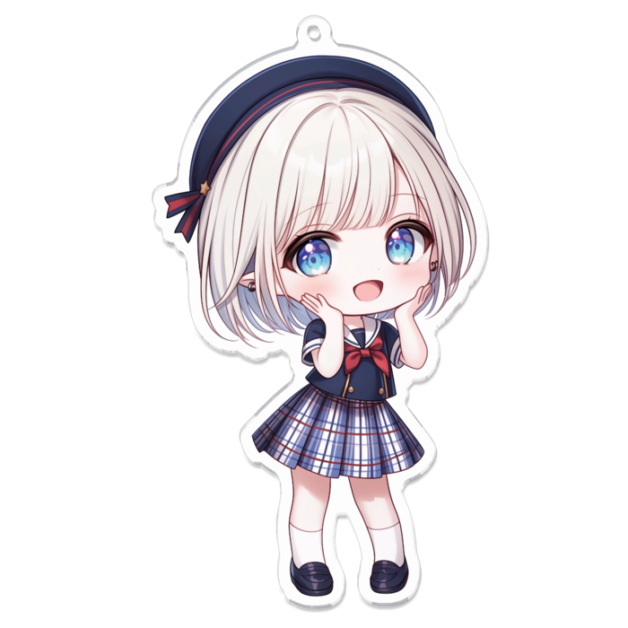 アクリルキーホルダー - 100 x 100 (mm)