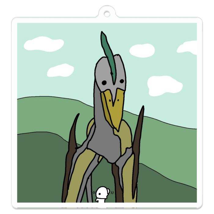 5.ケツァルコアトルの足元 - アクリルキーホルダー - 70 x 70 (mm)