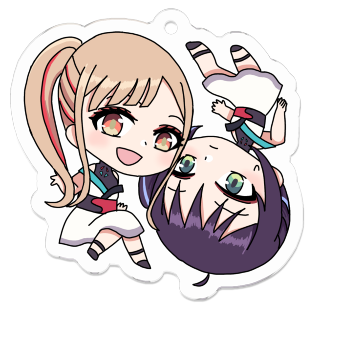 アクリルキーホルダー（コーティング） - 50 x 50 (mm)