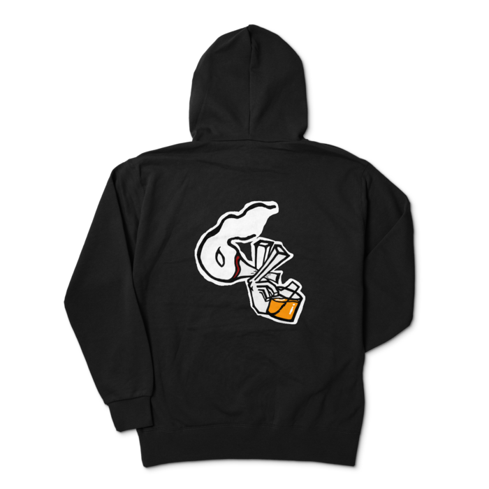 ジップパーカー - XL - ブラック