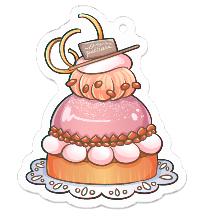 アクリルキーホルダー - 50 x 50 (mm)