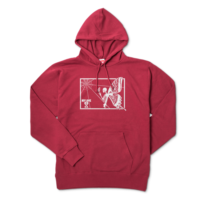 - XL - バーガンディ・ホワイト