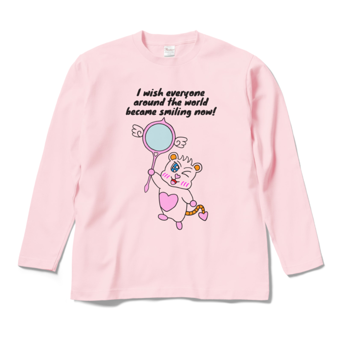 ロングスリーブTシャツ - M - ライトピンク