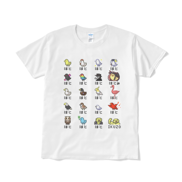 ハト図鑑_白 - L 