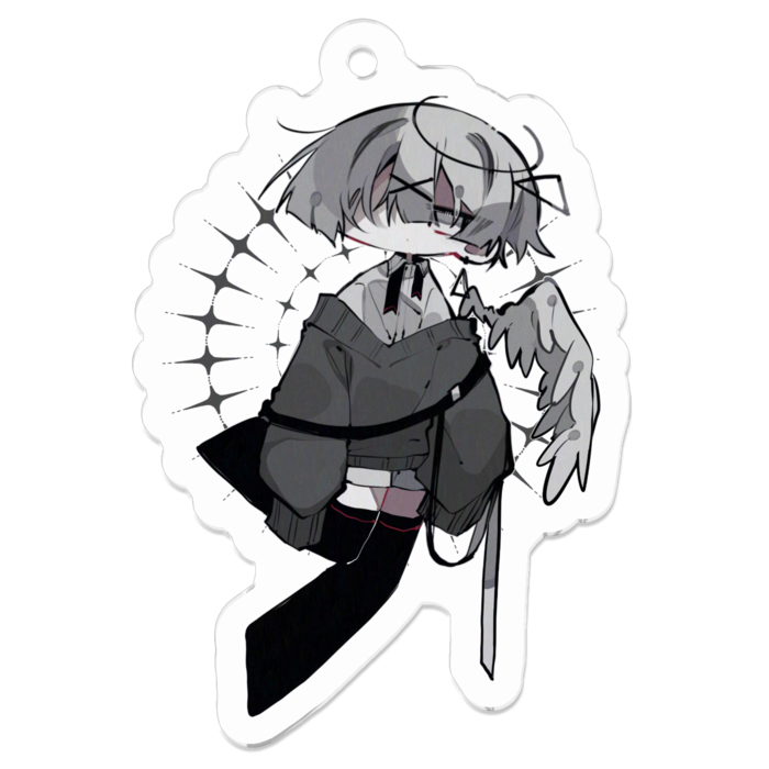 アクリルキーホルダー - 50 x 50 (mm)