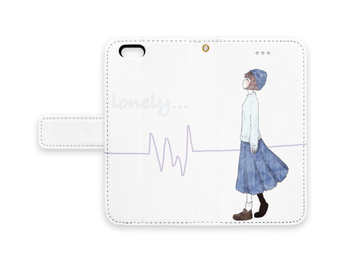 手帳型iPhoneケース - iPhone6 - ストラップ穴 あり