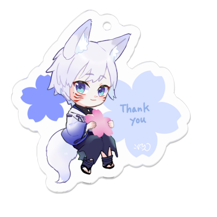 アクリルキーホルダー - 50 x 50 (mm)