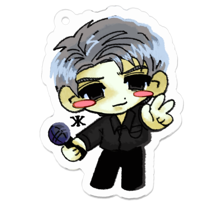 アクリルキーホルダー - 50 x 50 (mm)