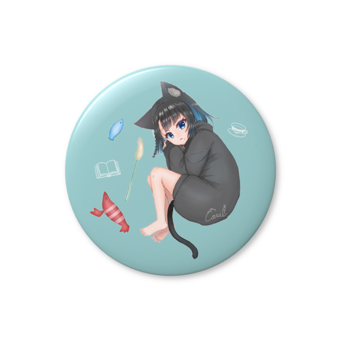 缶バッジ（バリュー） - 56mm あお