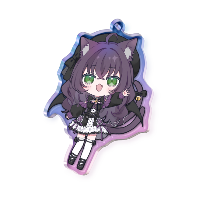 オーロラアクリルキーホルダー - 70 × 70mm