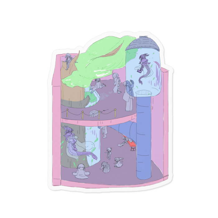 ステッカー - 100 x 100 (mm)