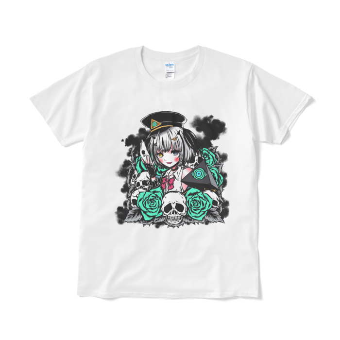 猫又先生のすてきなイラスト見せびらかし！Tシャツ - L - ホワイト