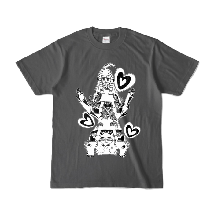 カラーTシャツ - S - チャコール (濃色)