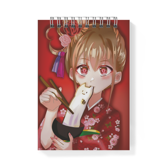 餅食ってる少女