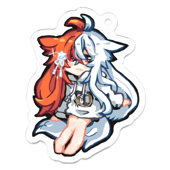 アクリルキーホルダー（コーティング） - 50 x 50 (mm)