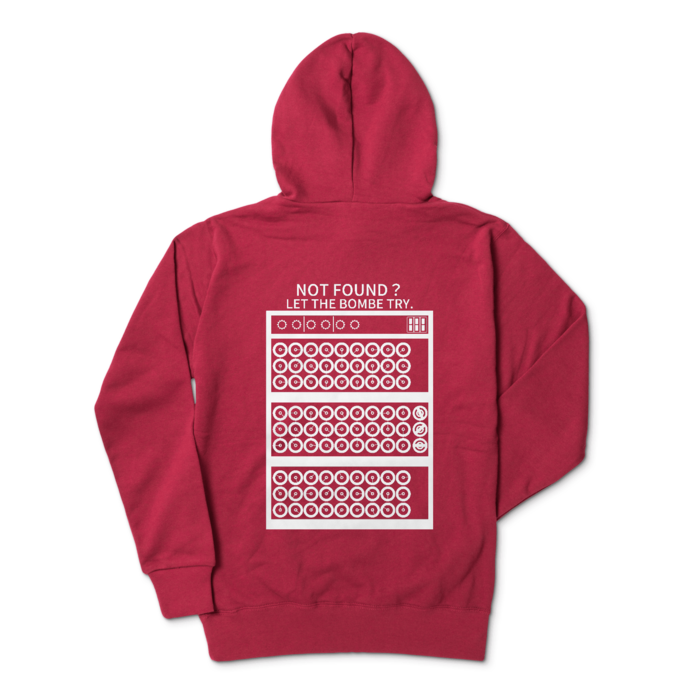 ジップパーカー - L - バーガンディ