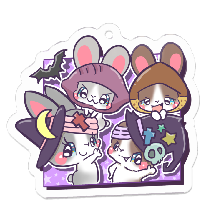 アクリルキーホルダー - 50 x 50 (mm)