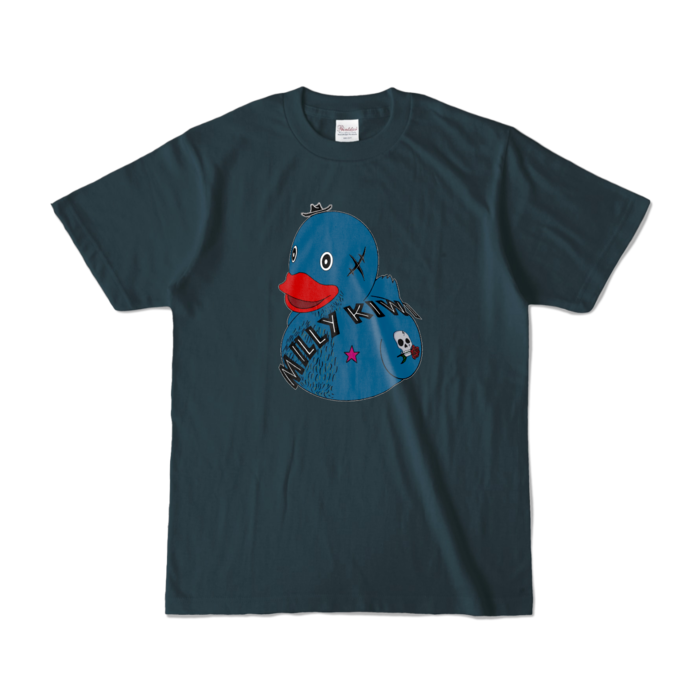 カラーTシャツ - S - デニム (濃色)