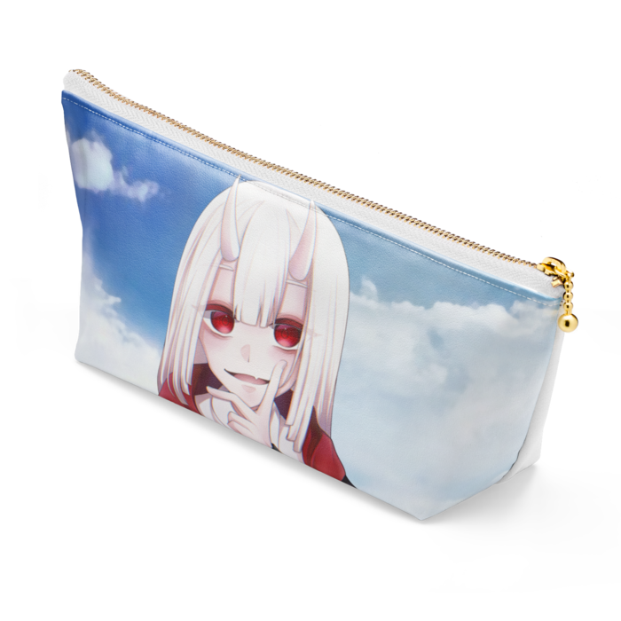 ポーチ - 長さ21.5cm / 高さ10cm - ホワイト