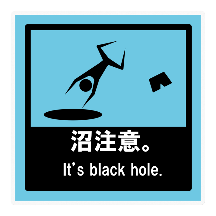ステッカー - 100 x 100 (mm)(青)