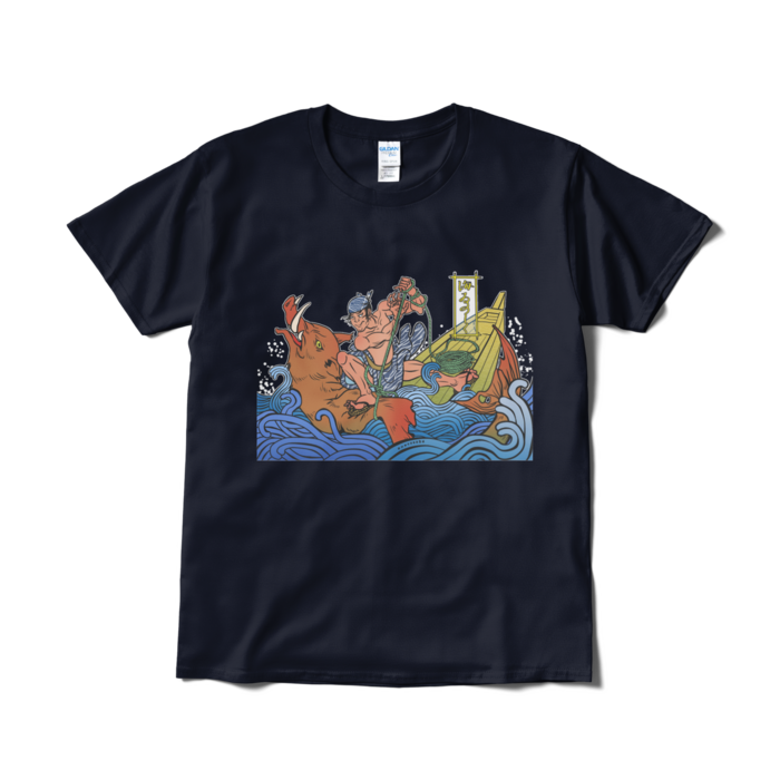 伝説の海イノシシ討伐之図tシャツ One Cosoba Booth