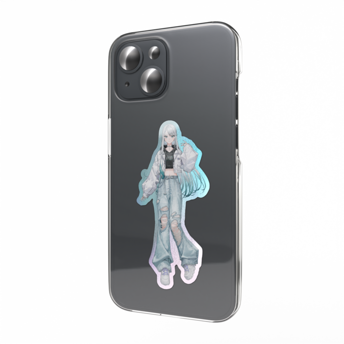 オーロラスマホステッカー - 縦