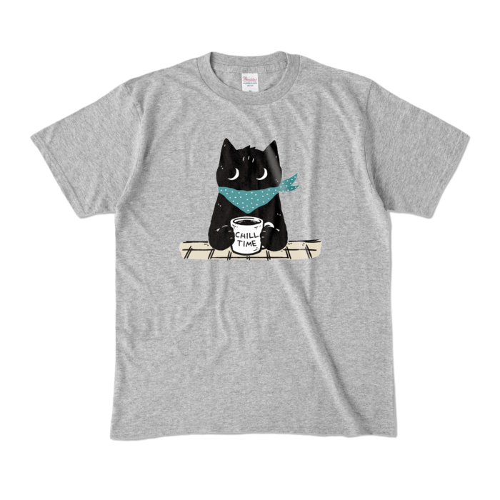 カラーTシャツ - M - 杢グレー （濃色）