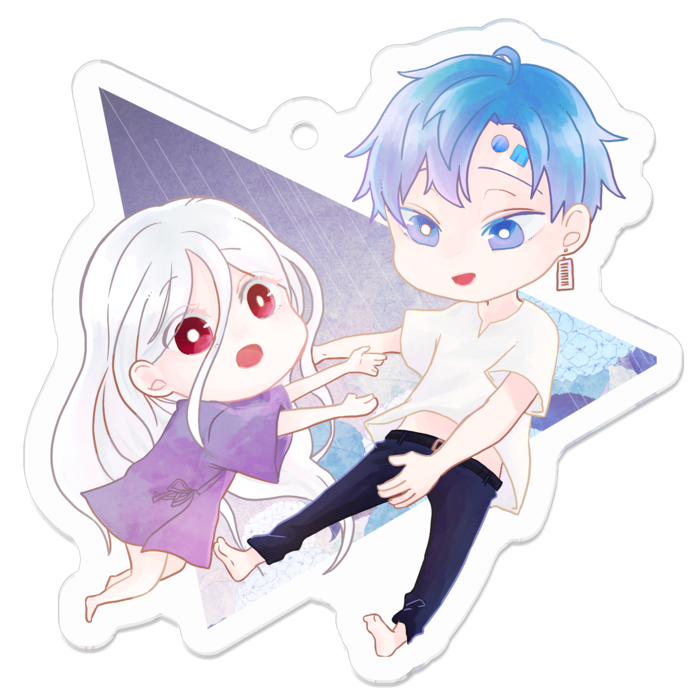 アクリルキーホルダー - 50 x 50 (mm)