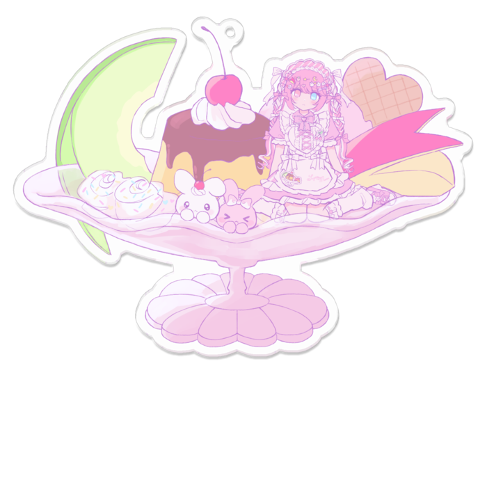 アクリルキーホルダー - 100 x 100 (mm)