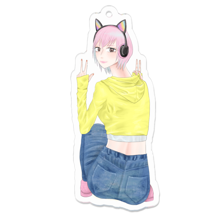 アクリルキーホルダー - 70 x 70 (mm)