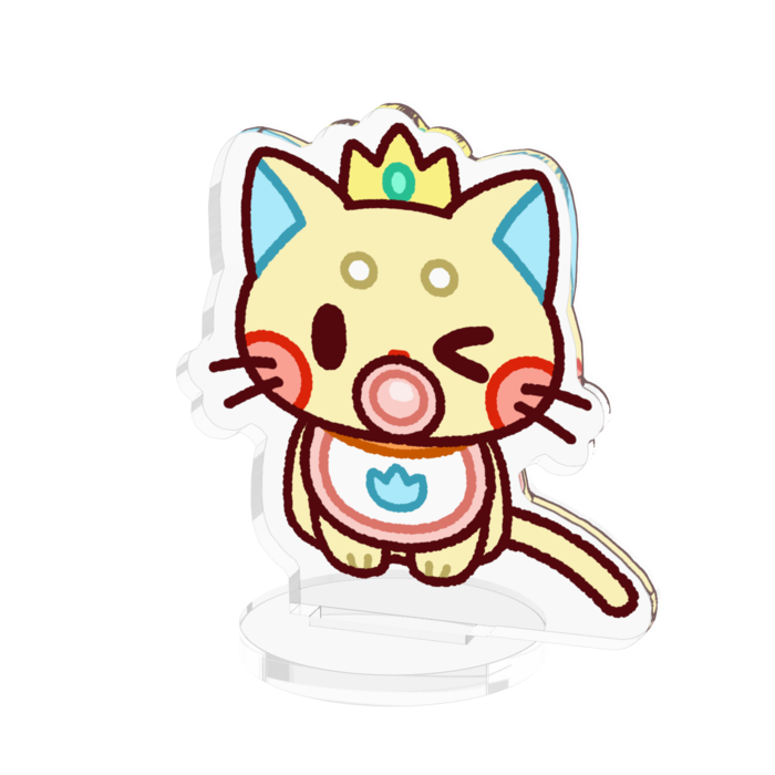 こねこちゃんアクリルスタンド(おすまし+おしゃぶり+ウインク)