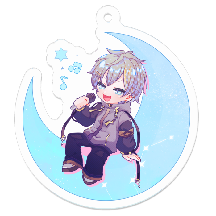 アクリルキーホルダー（コーティング） - 50 x 50 (mm)