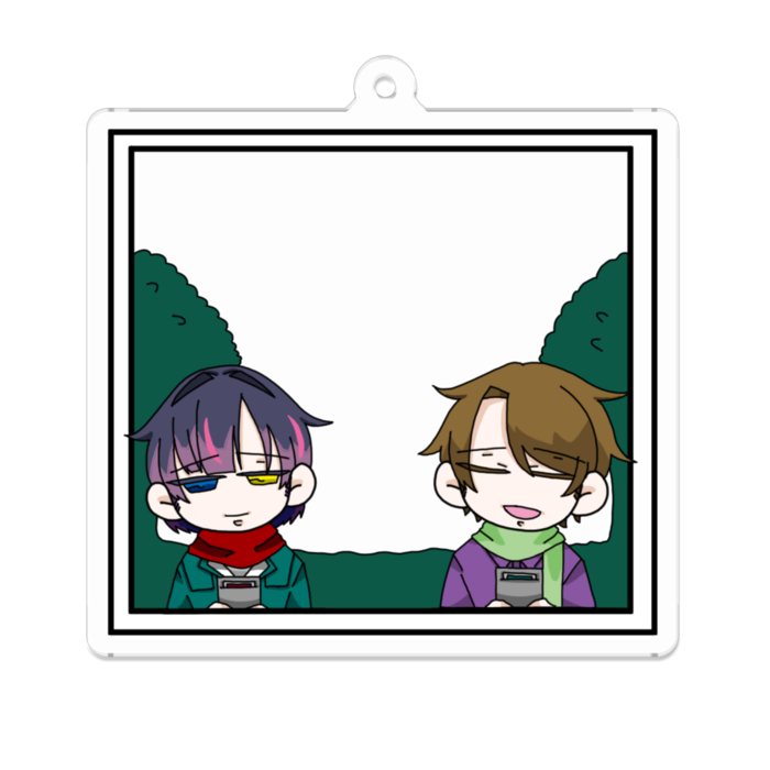 アクリルキーホルダー（コーティング） - 70 x 70 (mm)