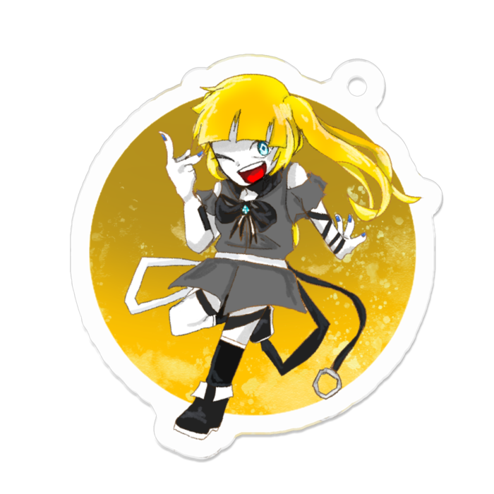 アクリルキーホルダー(コーティング) - 50 x 50 (mm)