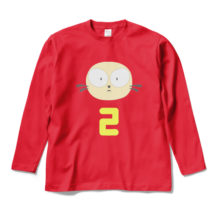 長袖Tシャツになったニィ - M - レッド