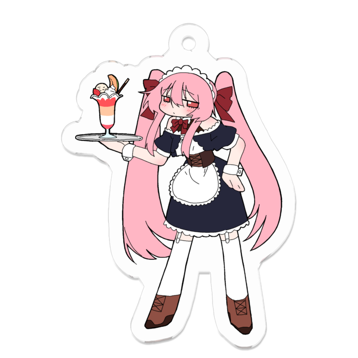 アクリルキーホルダー（コーティング） - 50 x 50 (mm)